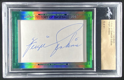 2015 Leaf Cut Signature History of Baseball Edition Fergie Jenkins trading card