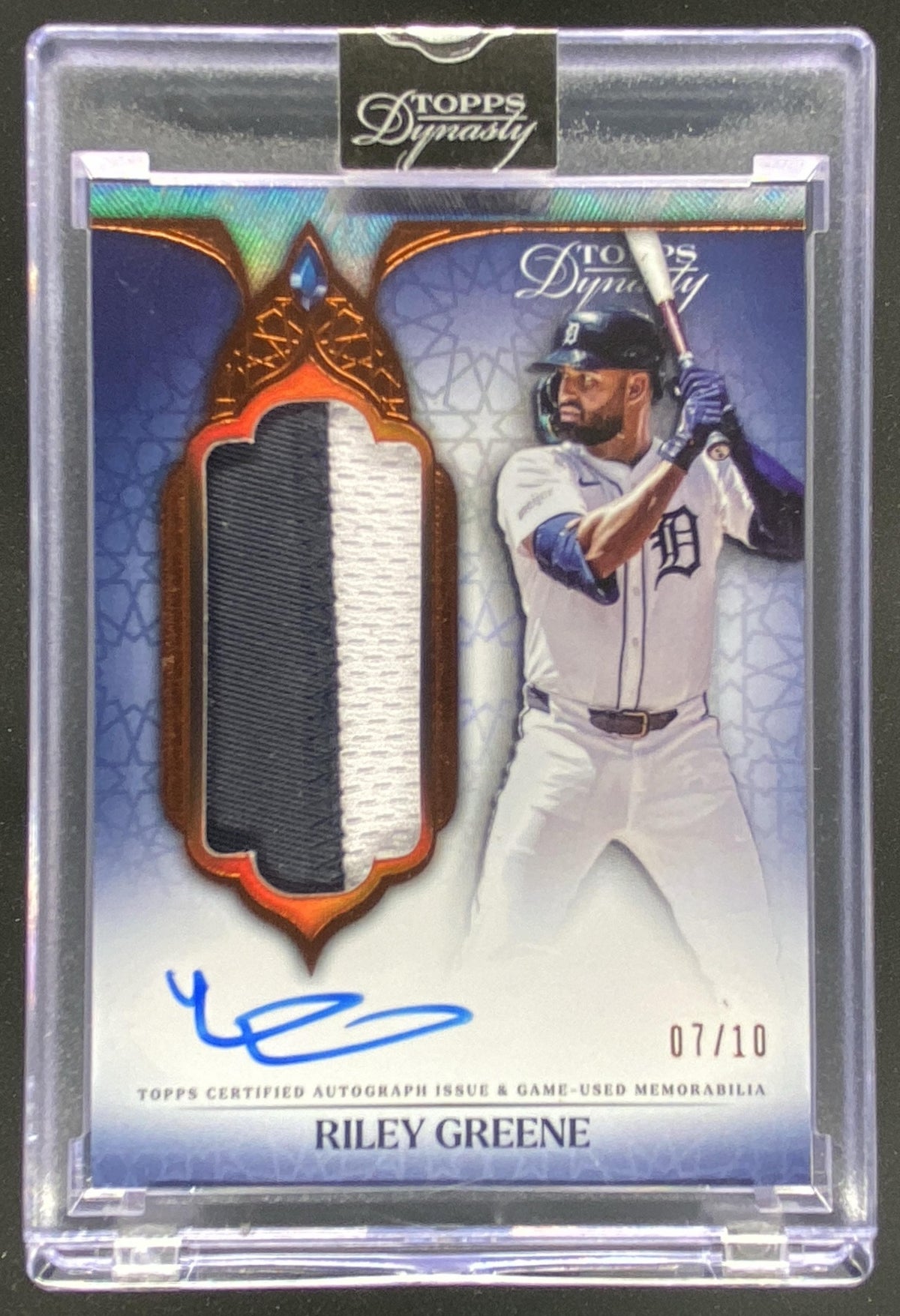 2025 Topps Dynasty Riley Greene #DAPB-RG1 trading card