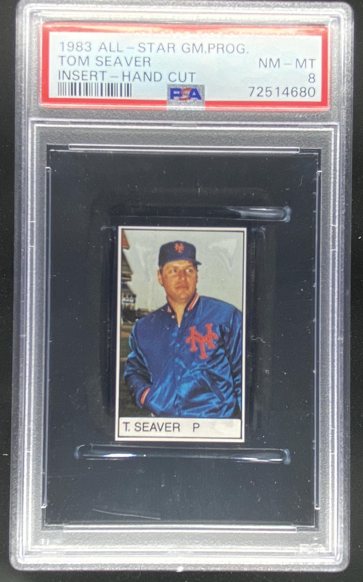 1985 All-Star Game Program Inserts Tom Seaver graded PSA 8 trading card
