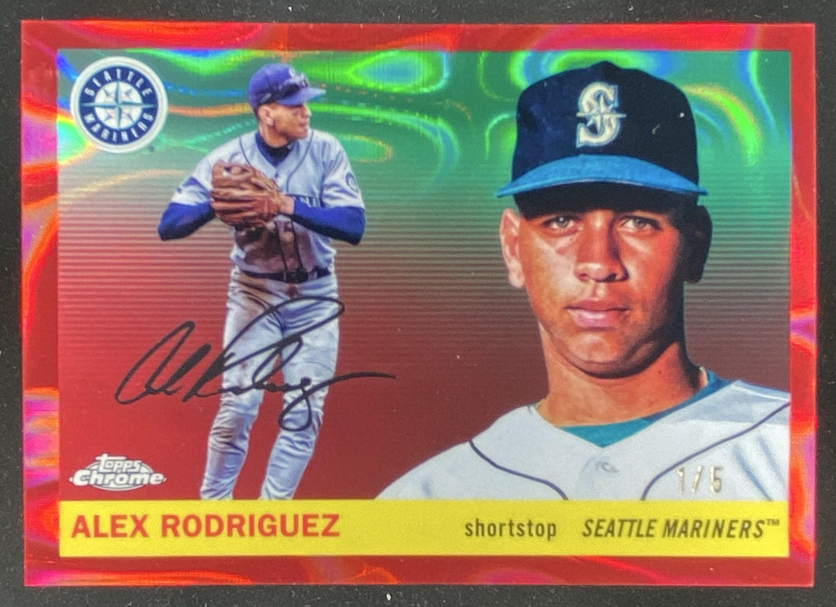 2025 Topps Chrome Platinum Anniversary Alex Rodriguez trading card