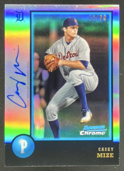 2018 Bowman Chrome Casey Mize #98BA-CM trading card