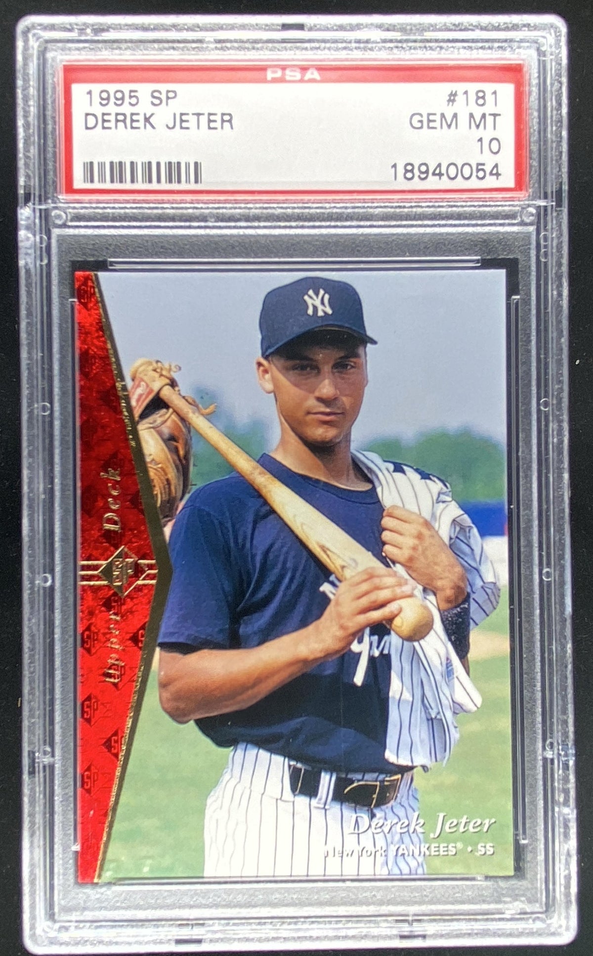 1995 SP Derek Jeter #181 graded PSA 10 trading card