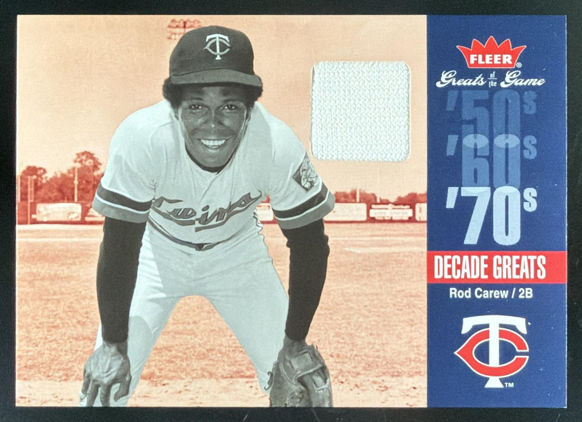 2006 Fleer Greats of the Game Decade Greats Rod Carew trading card