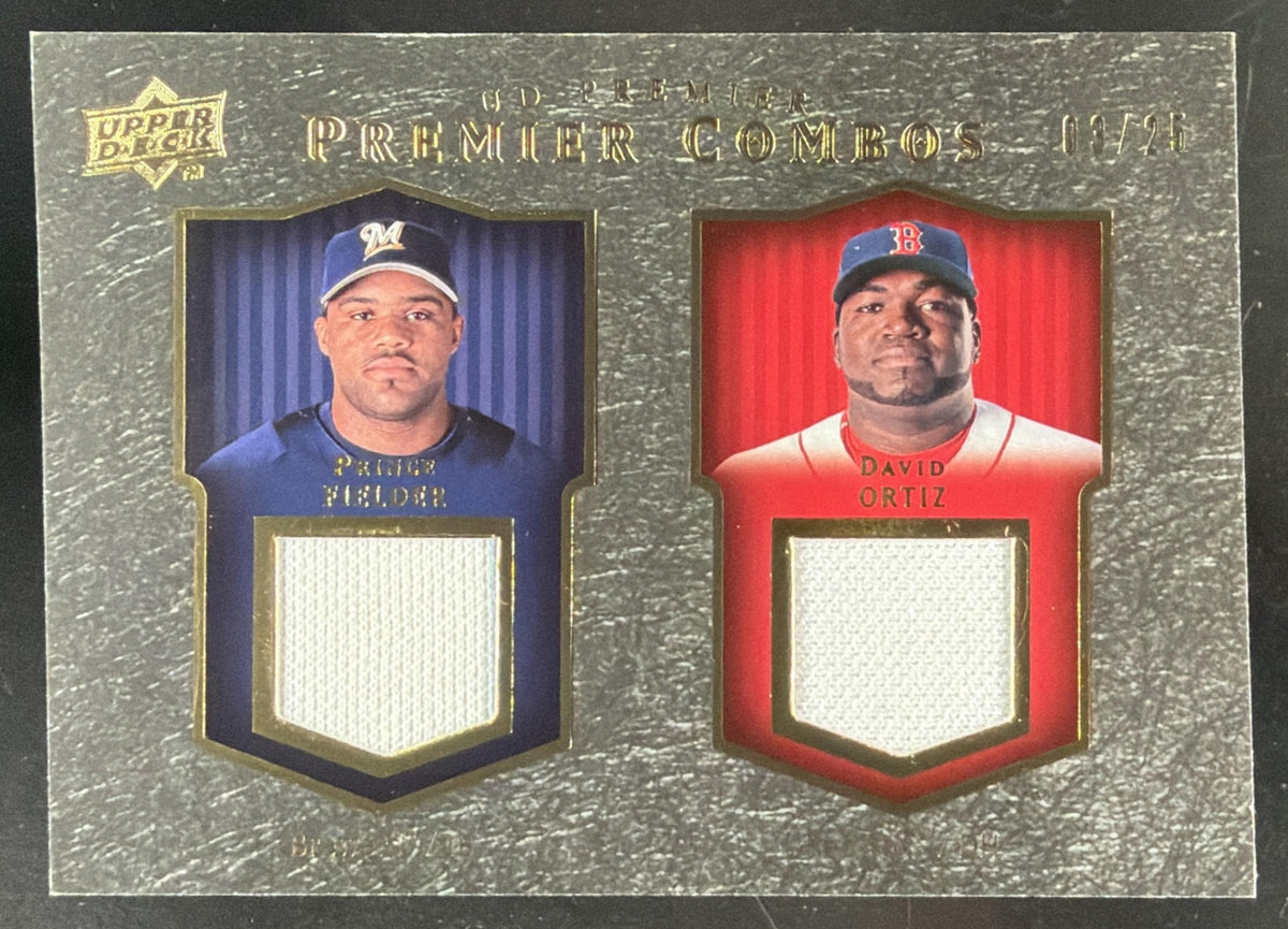 2008 Upper Deck Premier Gold David Ortiz / Prince Fielder trading card