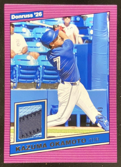 2026 Panini Donruss Kazuma Okamoto #RM-KO trading card