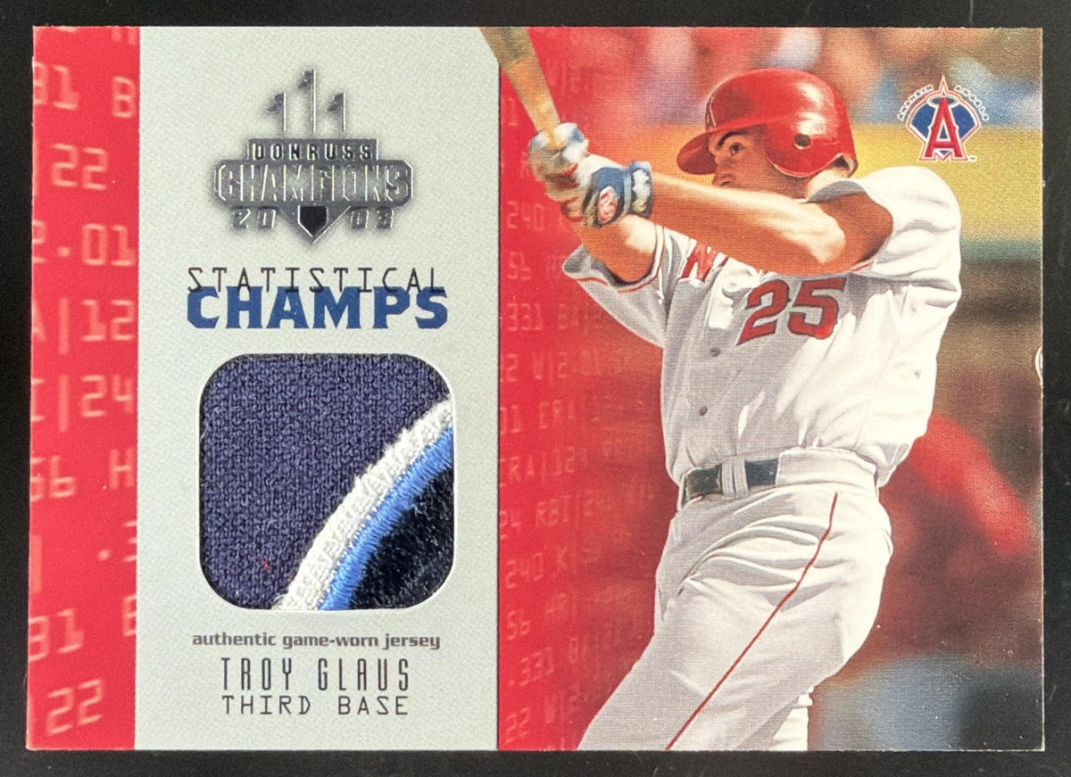 2003 Donruss Champions Statistical Champs Troy Glaus trading card
