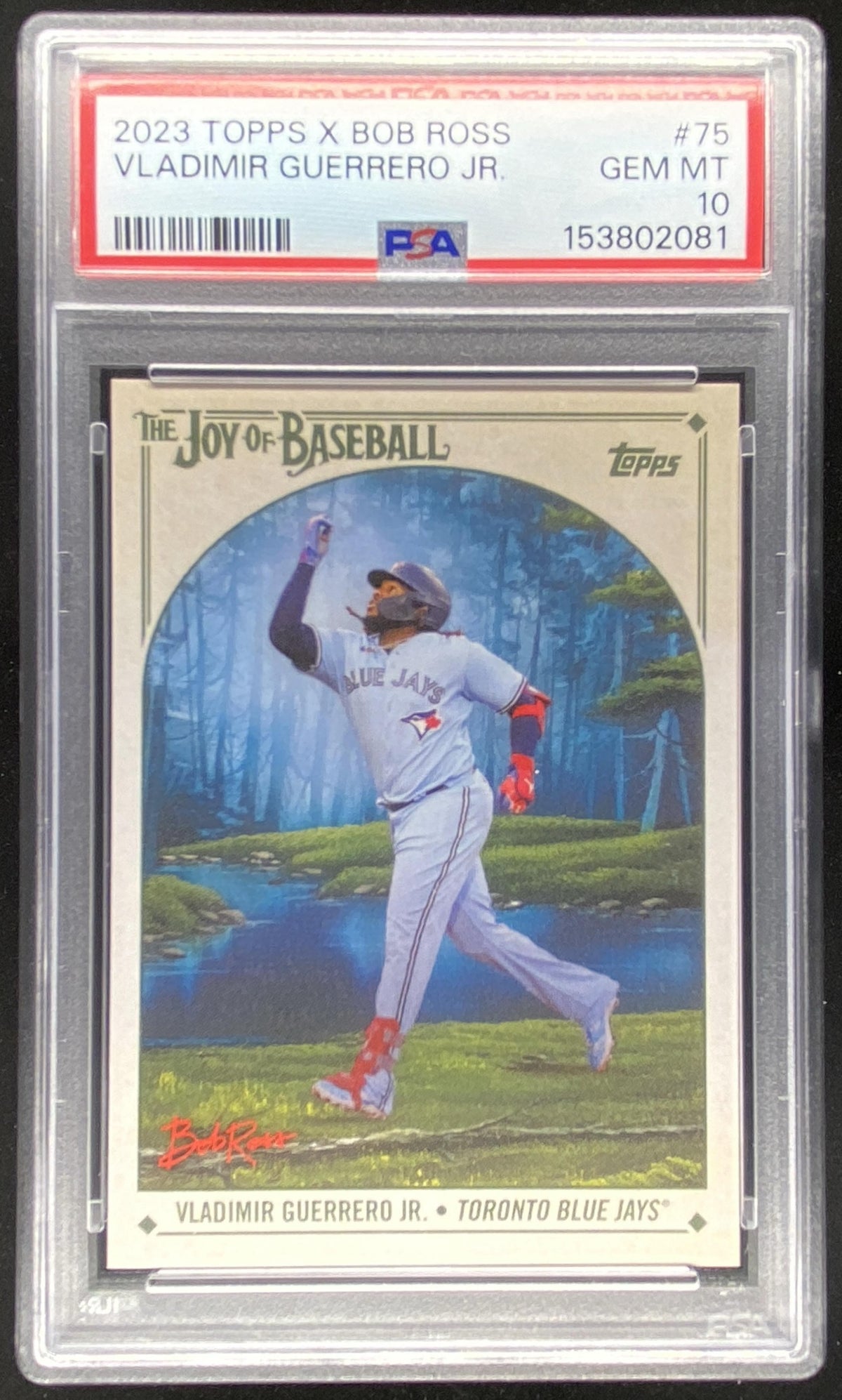 2023 Topps x Bob Ross The Joy of Baseball Vladimir Guerrero Jr. #75 trading card