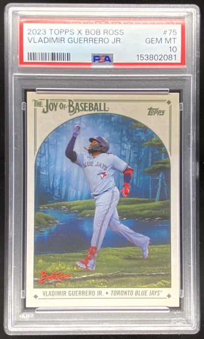 2023 Topps x Bob Ross The Joy of Baseball Vladimir Guerrero Jr. #75 trading card