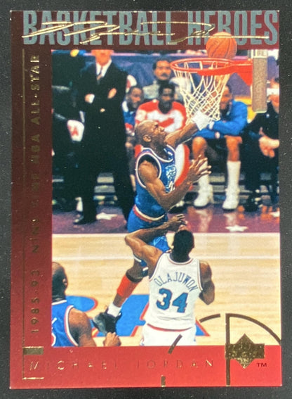 1994 Upper Deck Basketball Heroes Michael Jordan #41 trading card