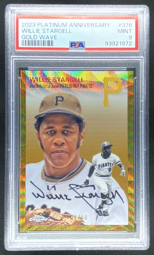 2023 Topps Chrome Platinum Willie Stargell graded PSA 9 trading card