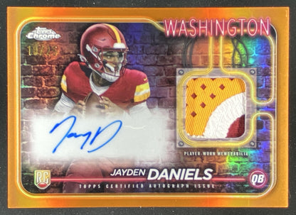 2024 Topps Chrome Jayden Daniels trading card