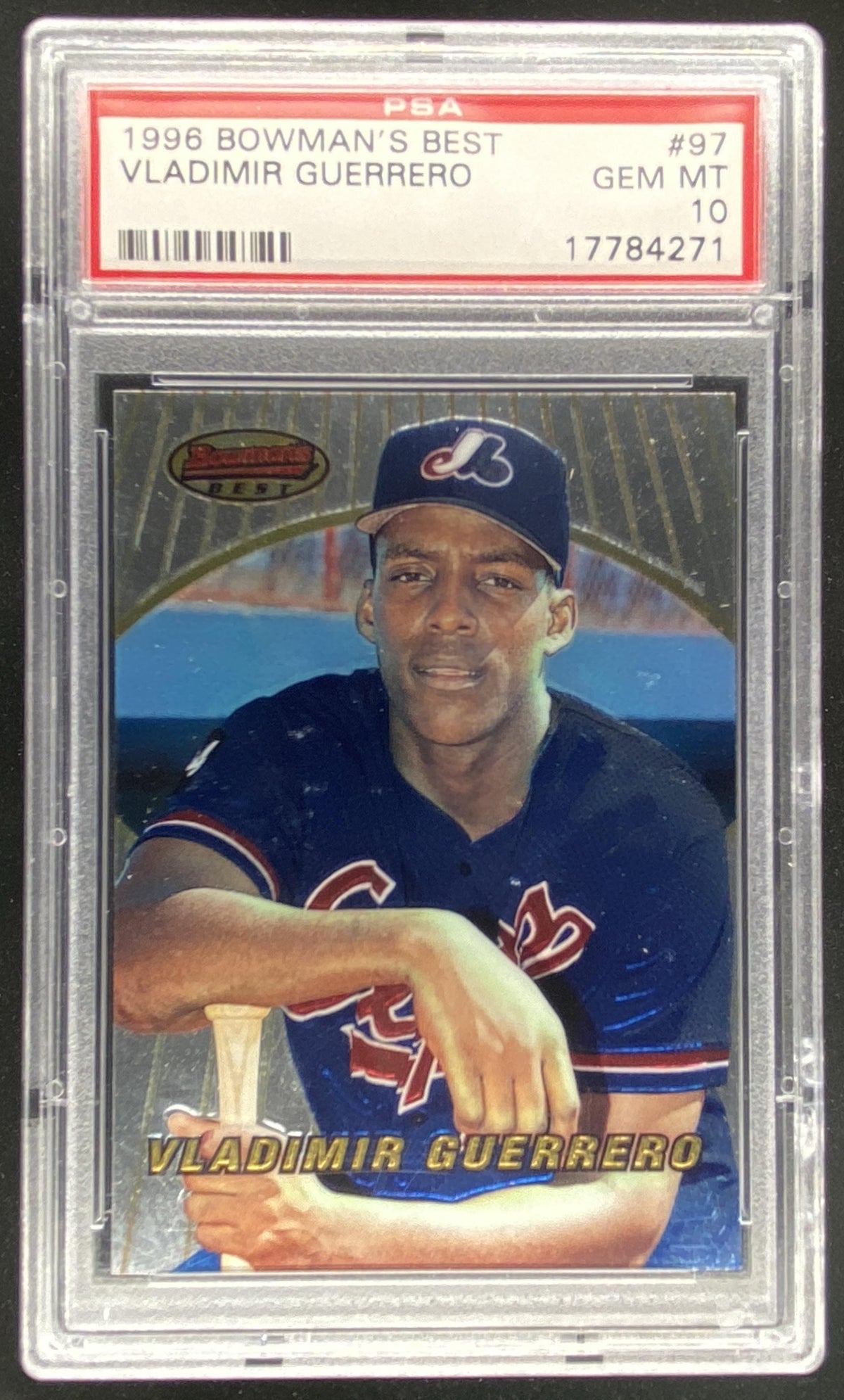 1996 Bowman's Best Vladimir Guerrero #97 graded PSA 10 trading card