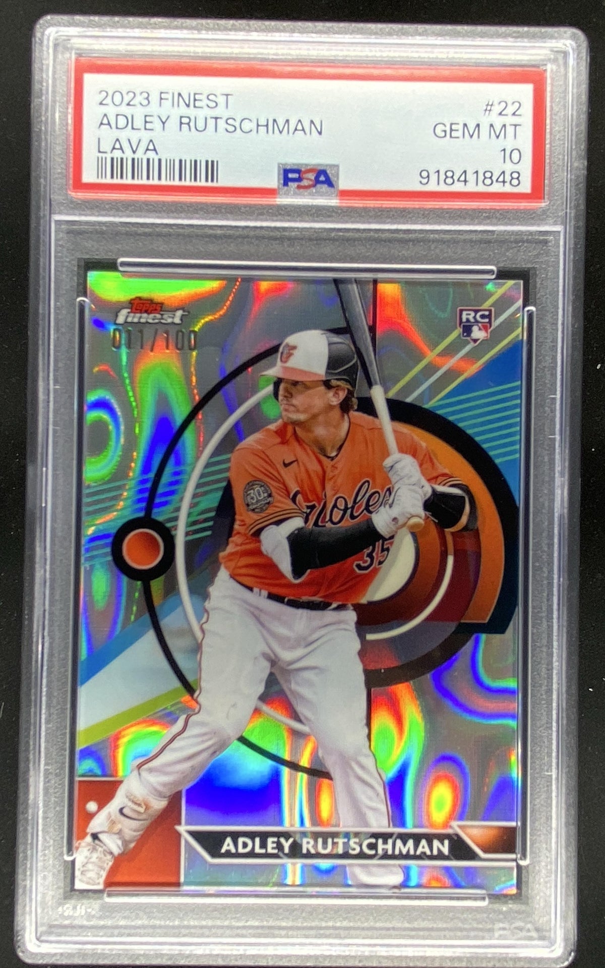 2023 Topps Finest Adley Rutschman #22 trading card