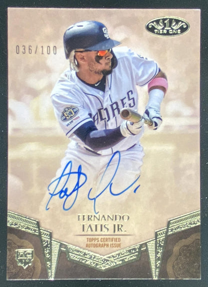 2019 Topps Tier One Fernando Tatis Jr. #BA-FTJ trading card