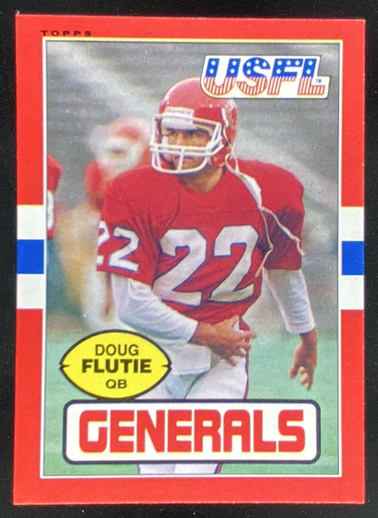 1985 Topps USFL Doug Flutie #80 trading card