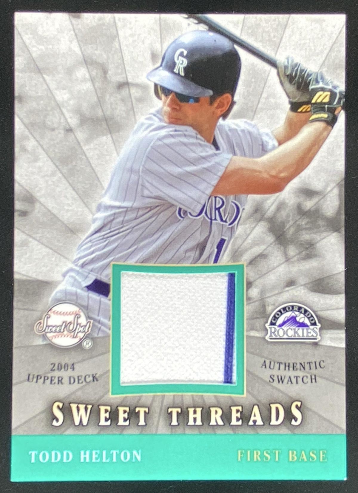 2004 Upper Deck Sweet Spot Todd Helton #STS-HE trading card