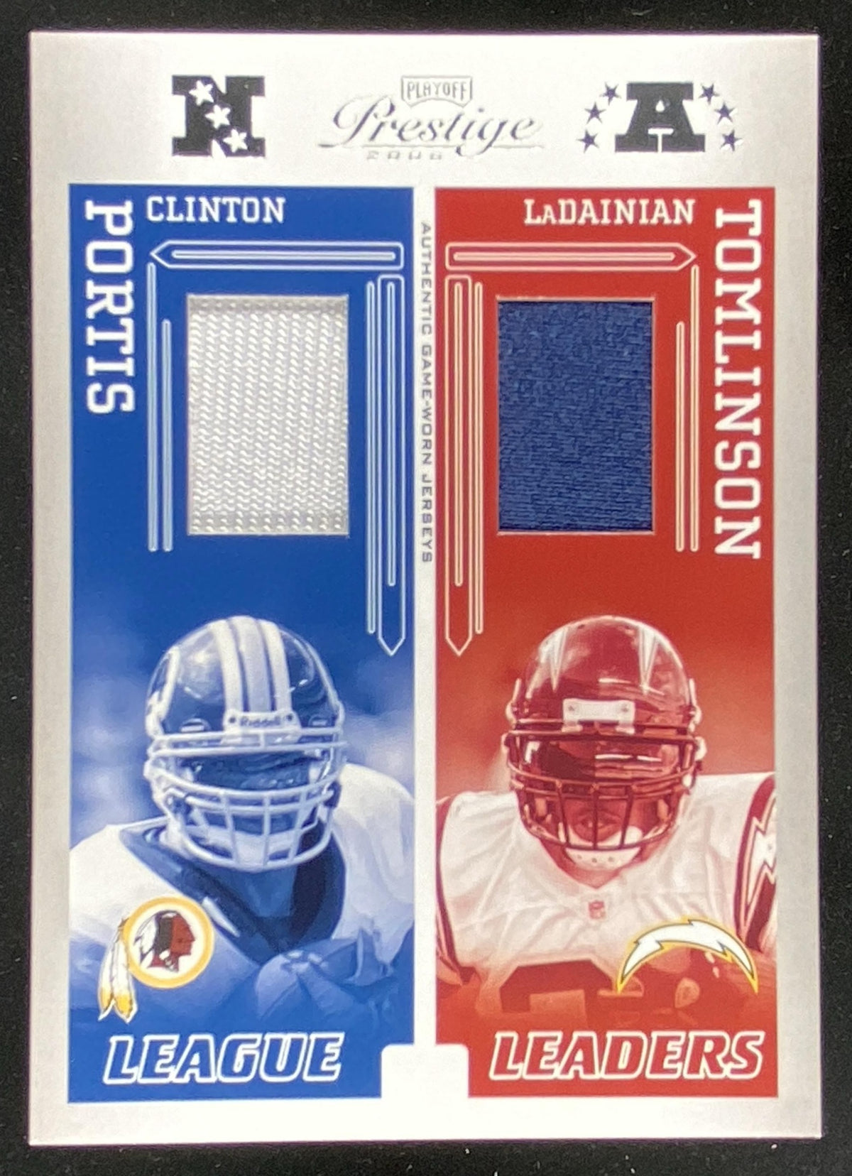 2006 Playoff Prestige Clinton Portis / LaDainian Tomlinson / Warrick Dunn / Rudi Johnson #LL-24 trading card