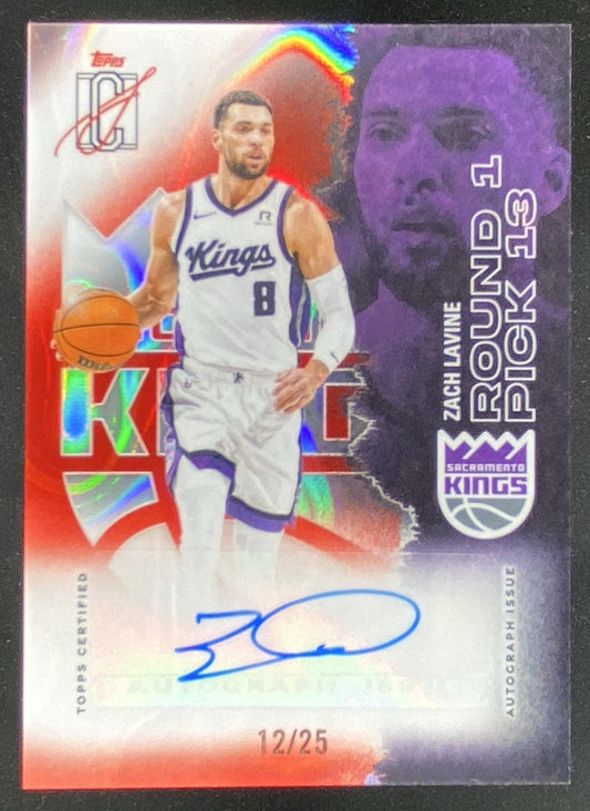 2025 Topps Signature Class Zach LaVine trading card