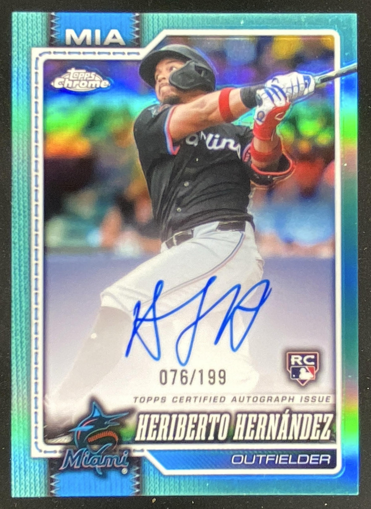 2026 Topps Chrome Heriberto Hernandez #RA-HHE trading card