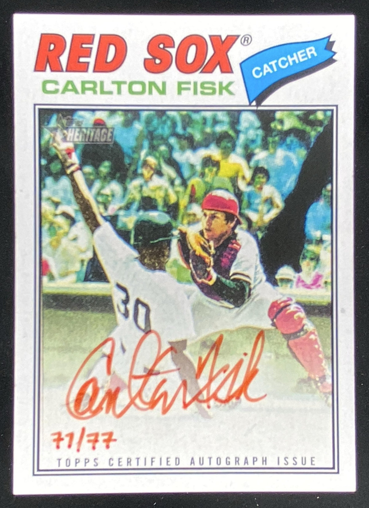 2026 Topps Heritage Carlton Fisk trading card