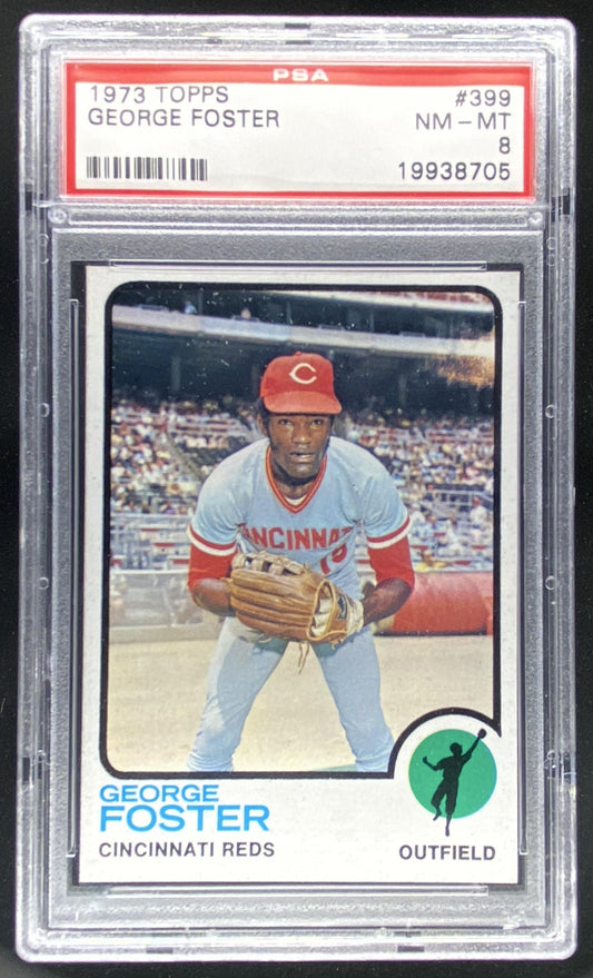 1973 Topps George Foster graded PSA 8 trading card