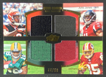 2011 Topps Prime A.J. Green / Julio Jones / Randall Cobb / Leonard Hankerson trading card