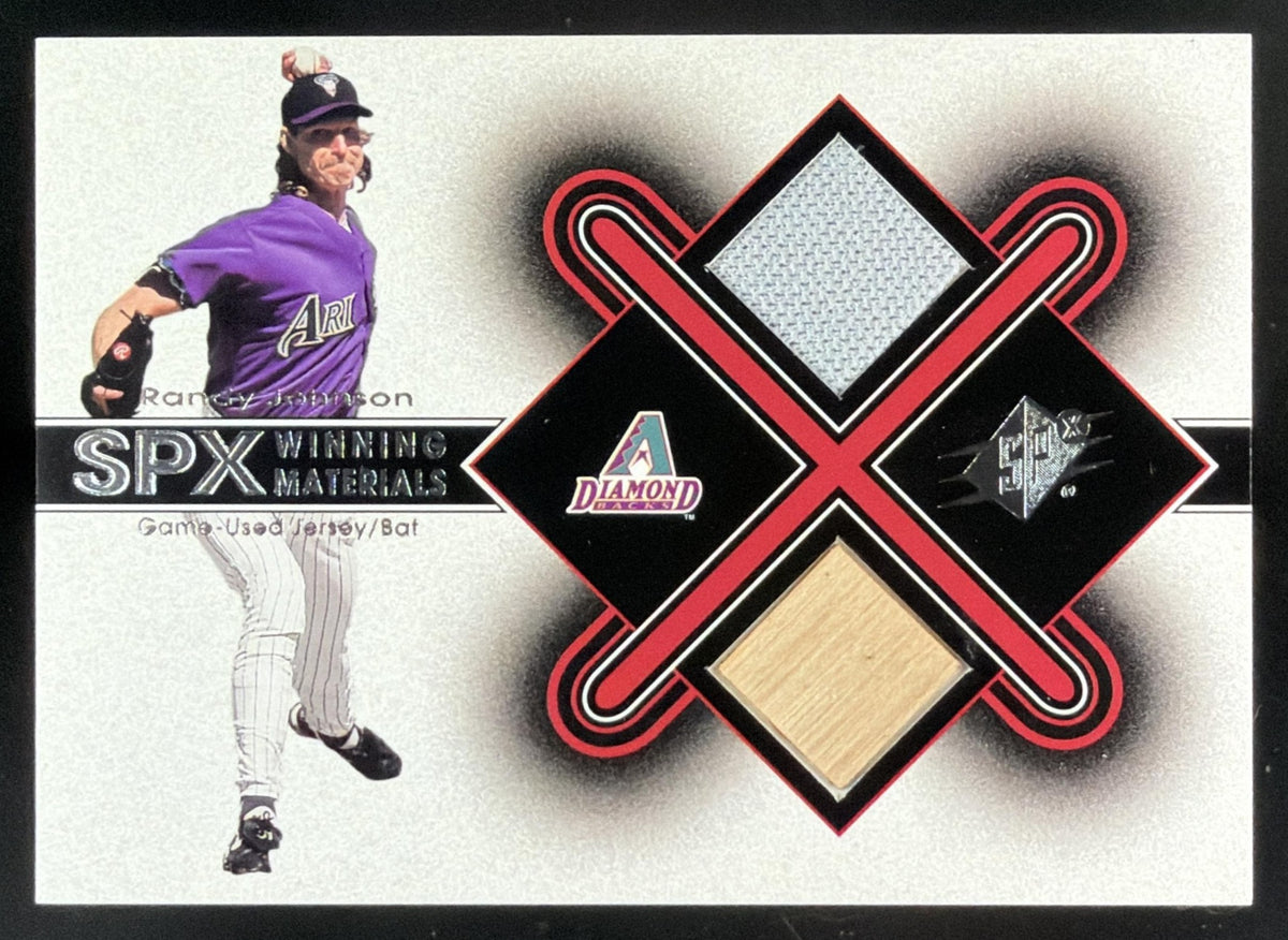2001 SPx Randy Johnson trading card