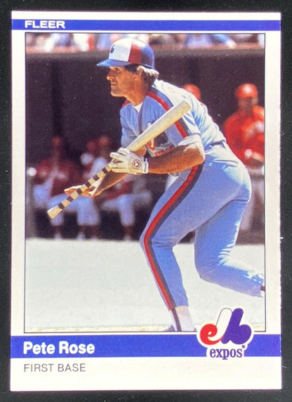 1984 Fleer Update Pete Rose #U-102 trading card