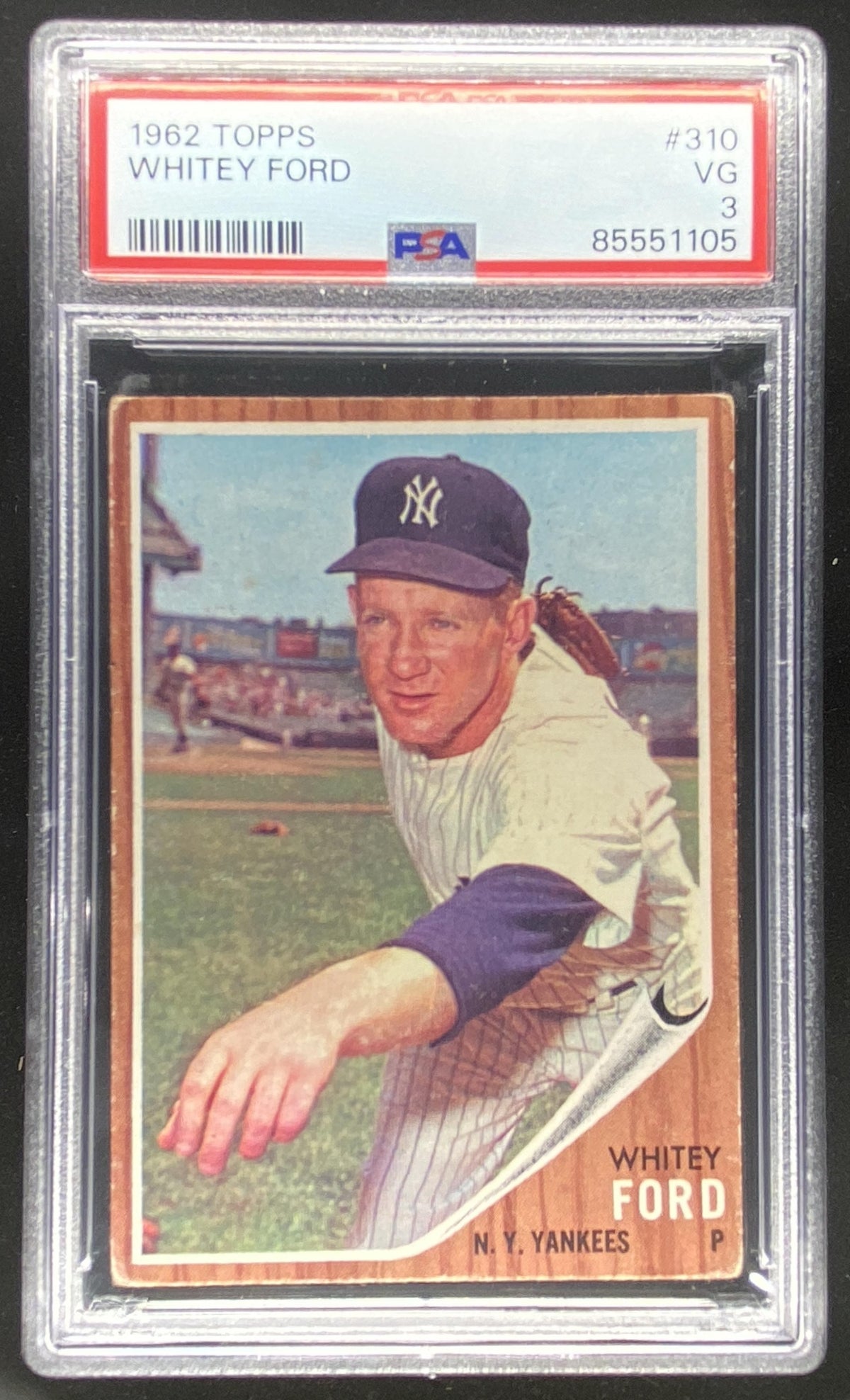 1962 Topps Whitey Ford #310 graded PSA 3 trading card
