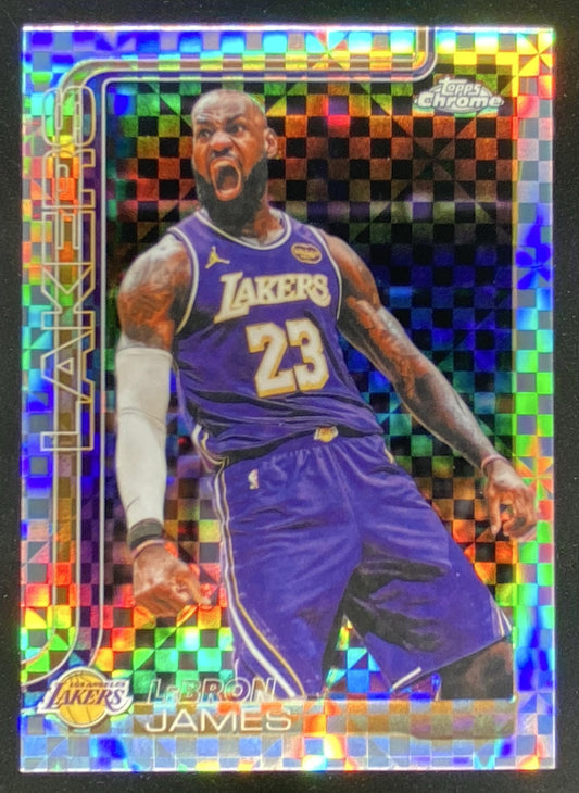 2025 Topps Chrome Update LeBron James #1 trading card