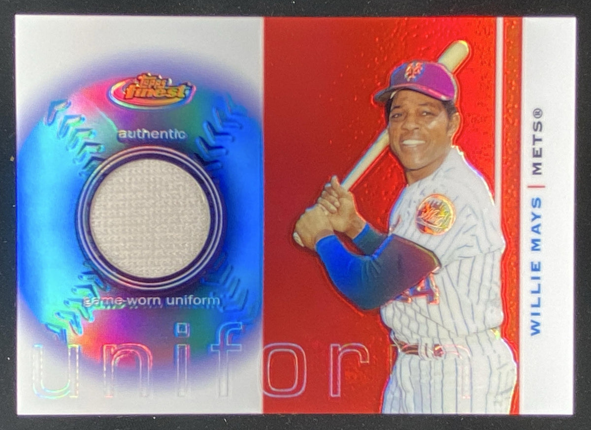 2003 Topps Finest Willie Mays #FRU-WM trading card