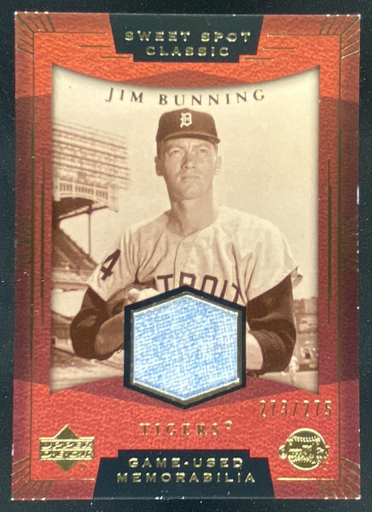 2004 Upper Deck Sweet Spot Classic Jim Bunning trading card