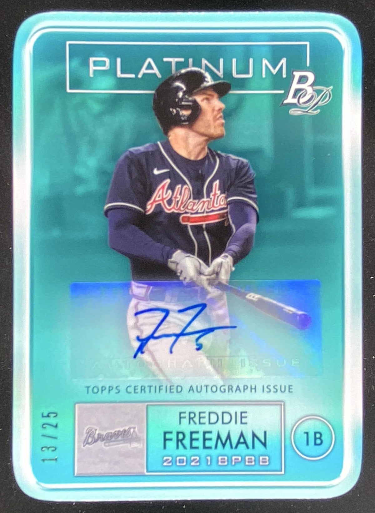2021 Bowman Platinum Freddie Freeman #PDC-10 trading card