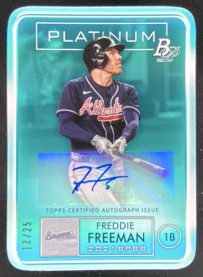 2021 Bowman Platinum Freddie Freeman #PDC-10 trading card