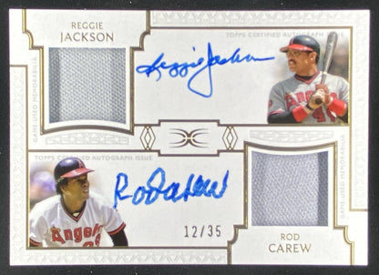 2024 Topps Definitive Collection Reggie Jackson / Rod Carew trading card
