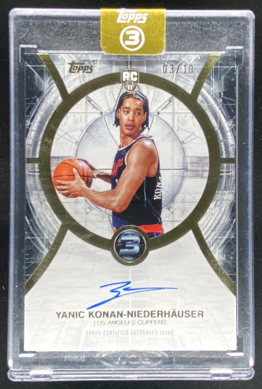 2025 Topps Three Yanic Konan-Niederhauser trading card