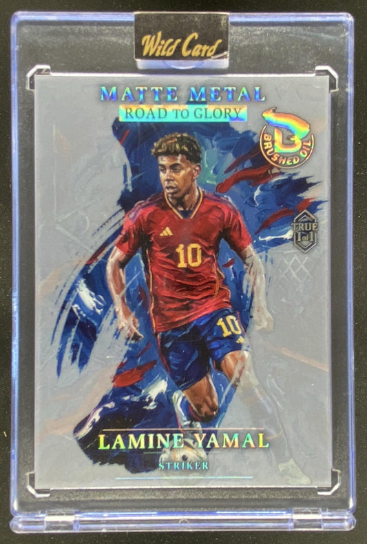 Wild Card Matte Metal Road to Glory Lamine Yamal trading card