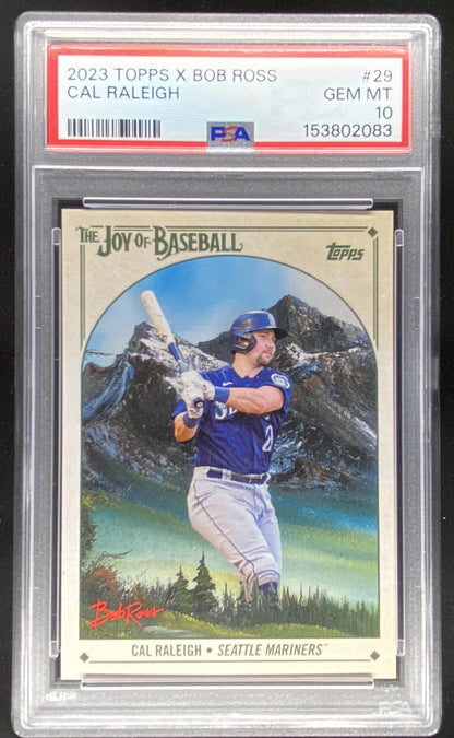 2023 Topps x Bob Ross The Joy of Baseball Cal Raleigh #29 trading card