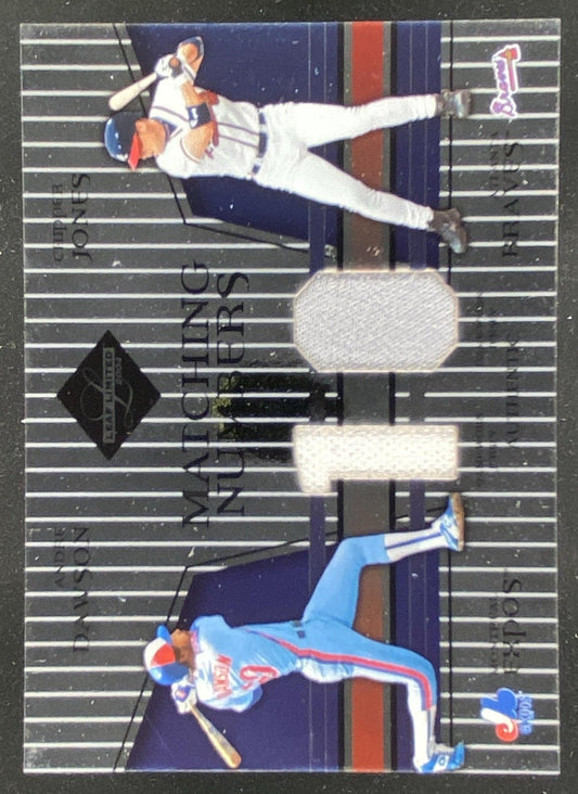 2004 Leaf Limited Andre Dawson / Chipper Jones trading card