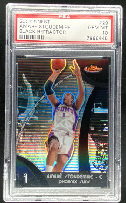 2007 Topps Finest Amare Stoudemire #29 graded PSA 10 trading card