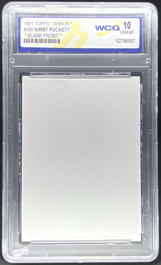 1991 Topps Kirby Puckett #300 graded WCG 10 trading card