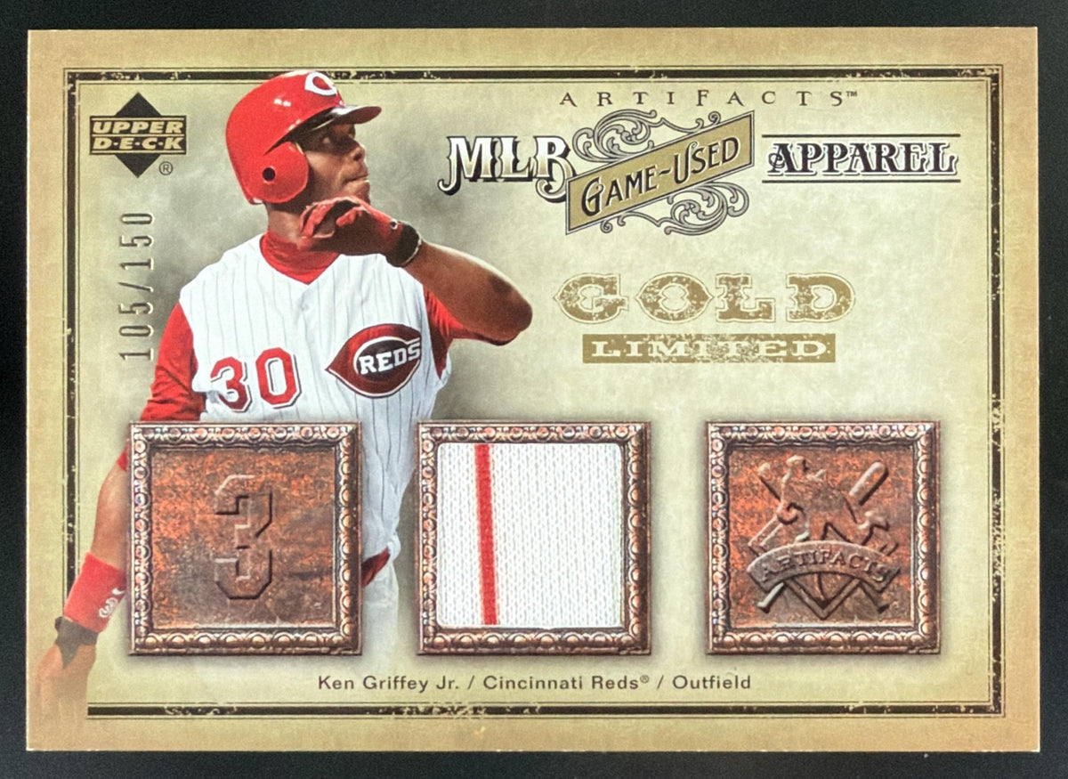 2006 Upper Deck Artifacts MLB Apparel Gold Ken Griffey Jr. trading card