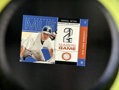 2003 Fleer Patchworks Numbers Game Derek Jeter Jersey