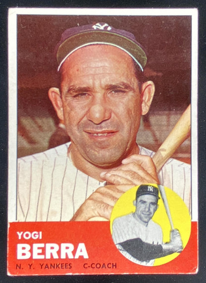 1963 Topps Yogi Berra #340 trading card