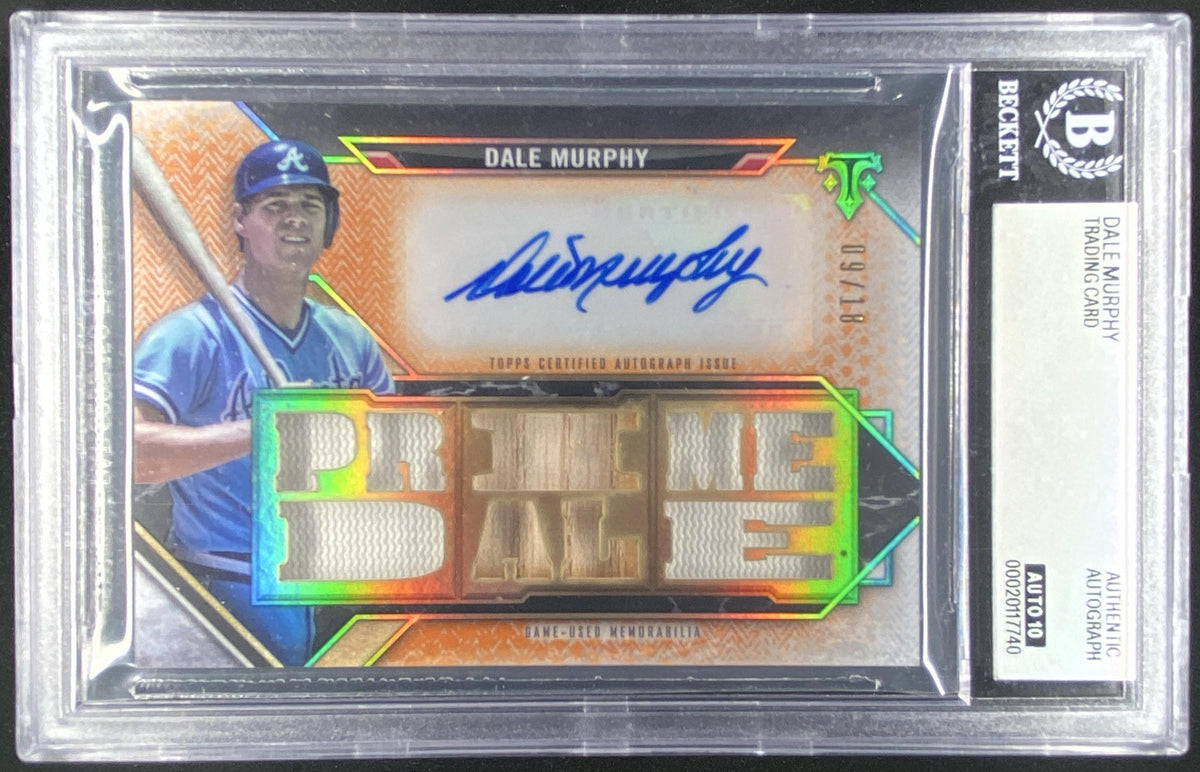 2021 Topps Triple Threads Dale Murphy BGS authenticated autograph graded 10 trading card