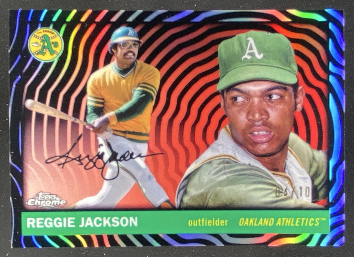 2025 Topps Chrome Platinum Anniversary Reggie Jackson trading card