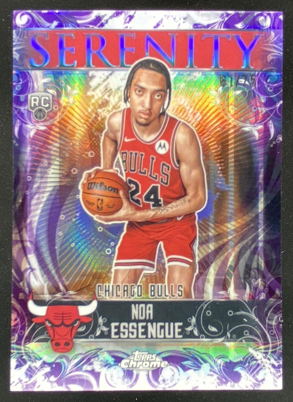 2025 Topps Chrome Noa Essengue trading card