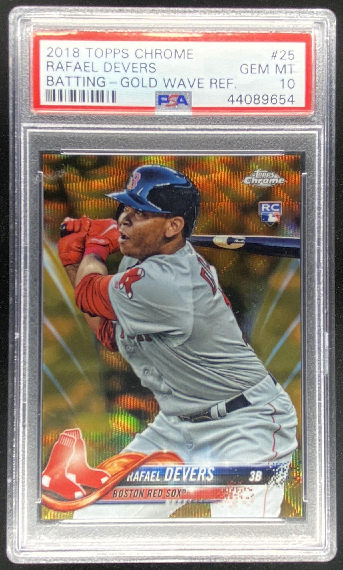 2018 Topps Chrome Rafael Devers #25 graded PSA 10 trading card