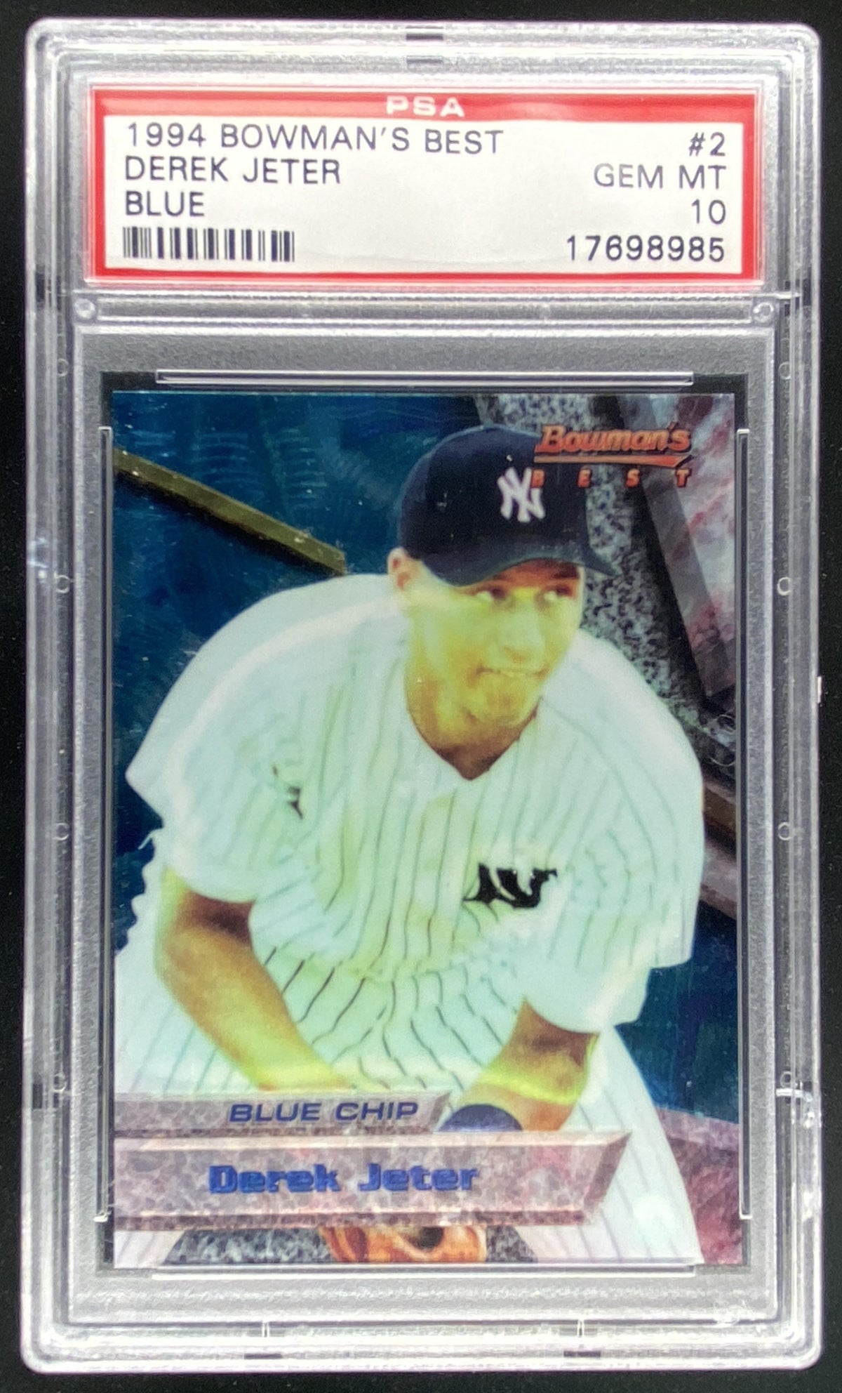 1994 Bowman's Best Derek Jeter #2 graded PSA 10 trading card