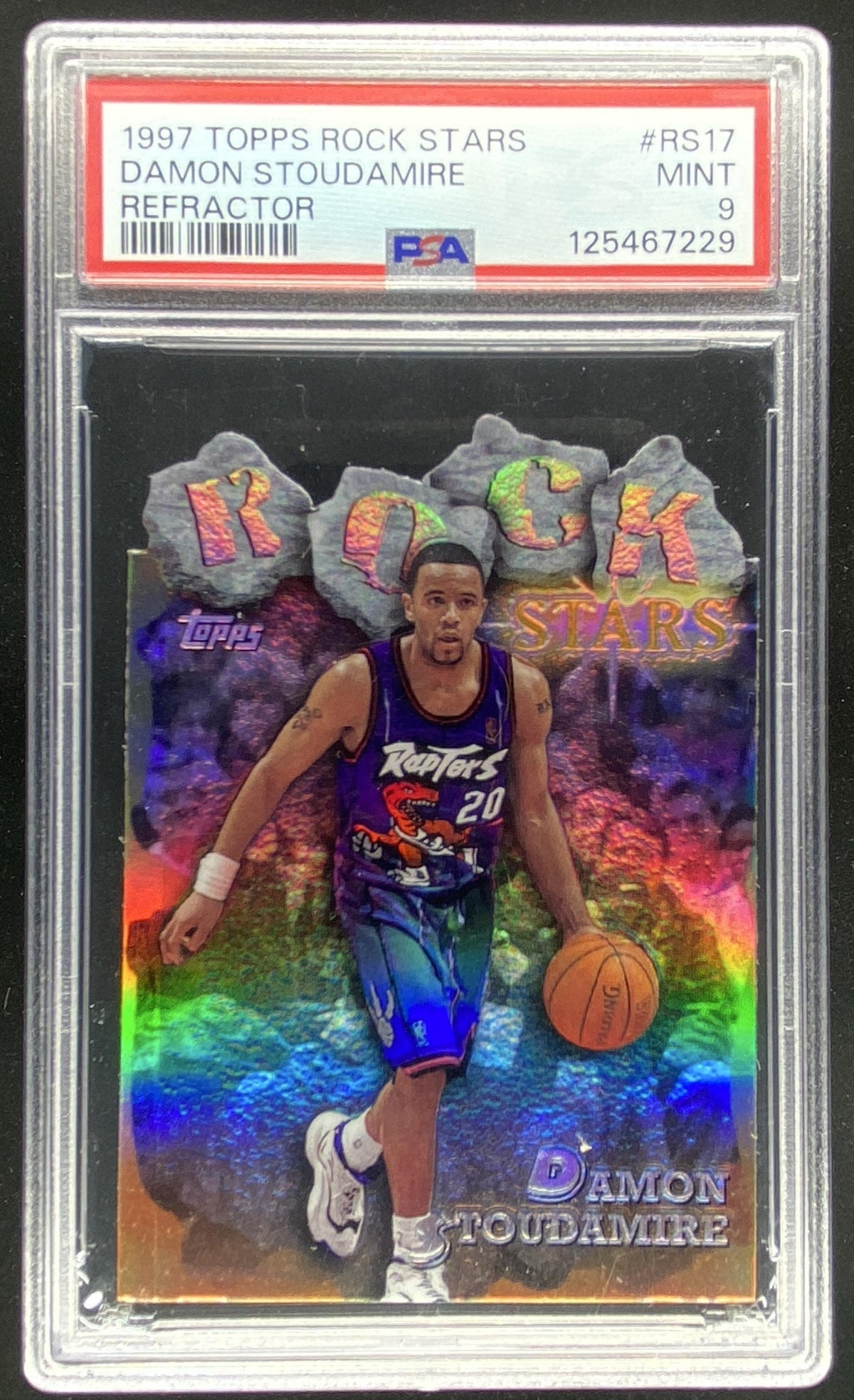 1997 Topps Damon Stoudamire #RS17 graded PSA 9 trading card